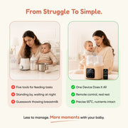 PortaPure 6 in 1 Steam Sterilizer  with Remote Control | Baby Bottle Sterilizer, Breast milk thawing ,Travel Friendly | For Bottles, Pump Parts & Baby accessories