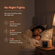 PortaPure 6 in 1 Steam Sterilizer  with Remote Control | Baby Bottle Sterilizer, Breast milk thawing ,Travel Friendly | For Bottles, Pump Parts & Baby accessories
