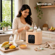 PortaPure 6 in 1 Steam Sterilizer  with Remote Control | Baby Bottle Sterilizer, Breast milk thawing ,Travel Friendly | For Bottles, Pump Parts & Baby accessories