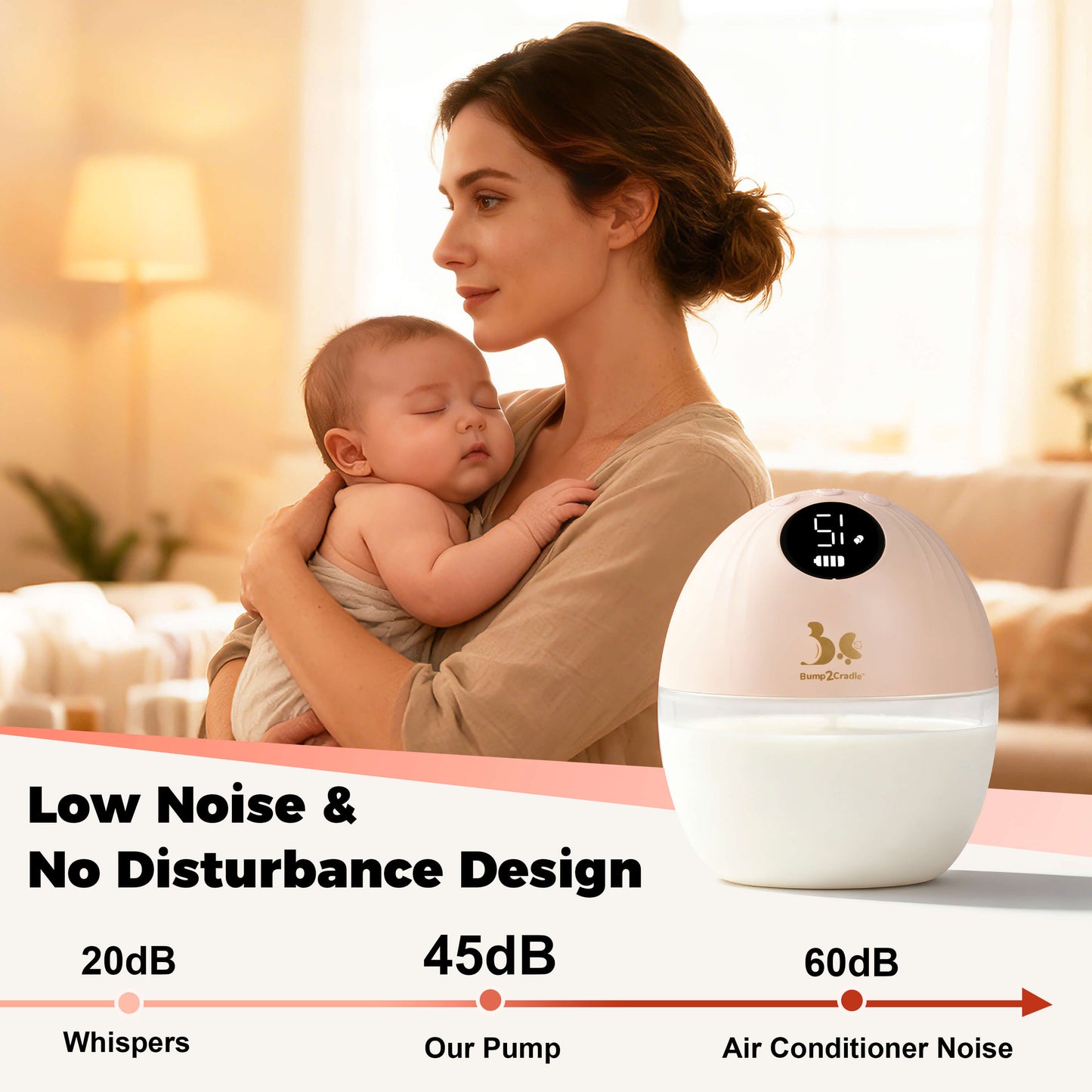 PumpNGo Lite™ Silicone Wearable Breast Pump