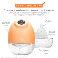 PumpNGo - GenZ Invisible Pumping Anytime Anywhere... (Whisper Quiet Technology, Painfree Latch Technology, Automatic Nipple Corrector