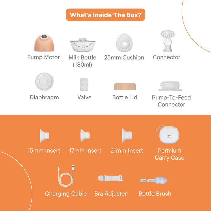 PumpNGo - GenZ Invisible Pumping Anytime Anywhere... (Whisper Quiet Technology, Painfree Latch Technology, Automatic Nipple Corrector