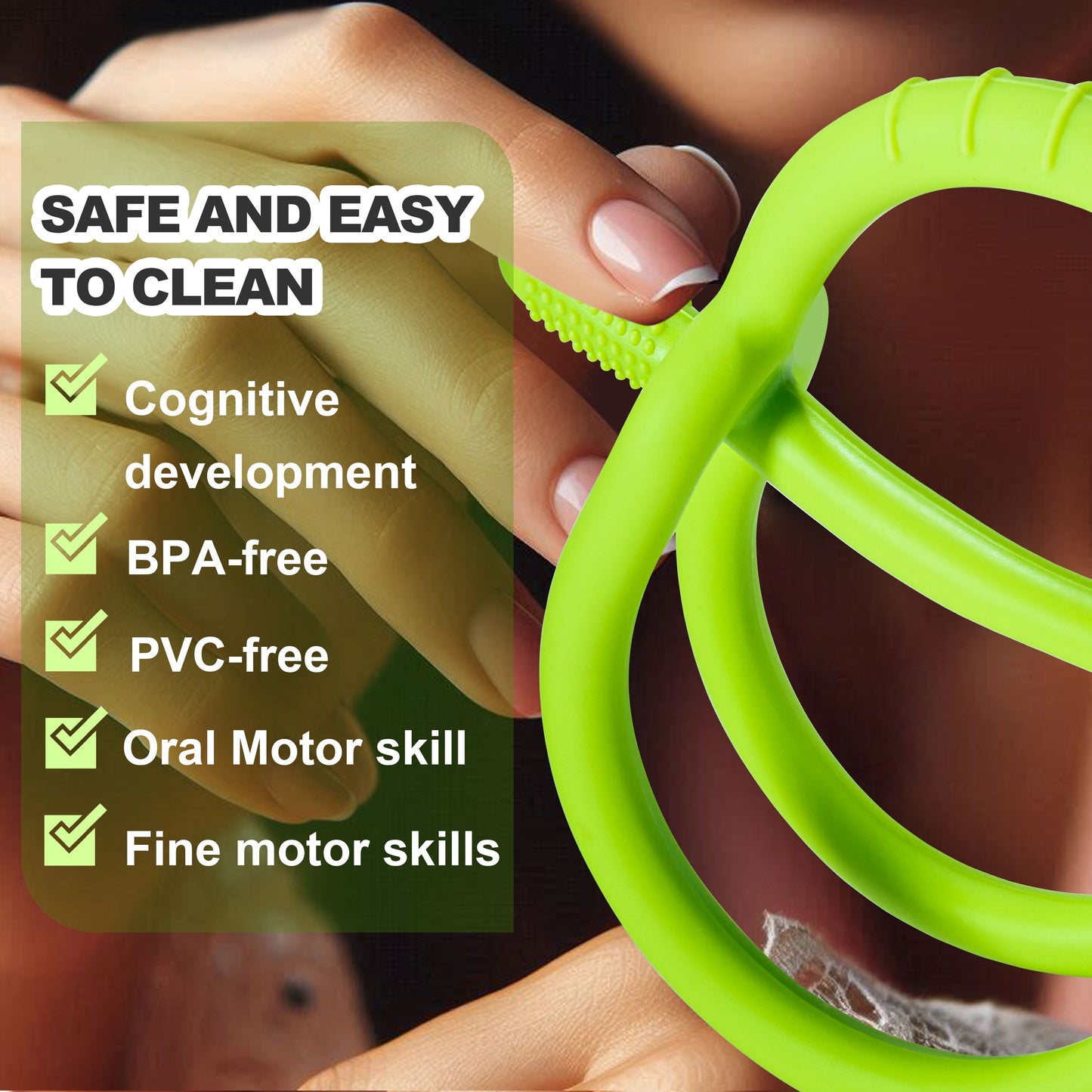 Gum Soothing Silicone Teether for Little Teeth Bump2Cradle