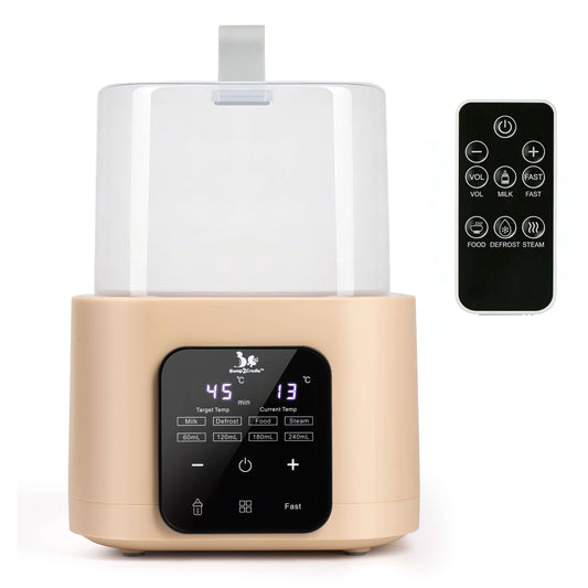 PortaPure 6-in-1 Baby Bottle & Breast Pump Sterilizer with Remote Control | Sterilize, Thaw & Travel-Friendly